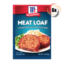6x Packs McCormick Meat Loaf Seasoning Mix No Artificial Flavors 1.5oz - £18.39 GBP