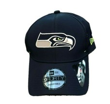 NWT New Seattle Seahawks New Era 9Forty Logo Dash Adjustable Hat - £17.16 GBP