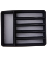 Rubbermaid No-Slip Large, Silverware Draw Tray Organizer, Black with Gray - $20.33 CAD