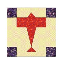 All Stitches   Airplane Paper Piecing Quilt Block Pattern .Pdf  054 A - $2.75