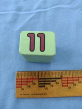 Replacement piece # 11 Melissa &amp; Doug Shape Sorting Clock Green Square - £2.23 GBP