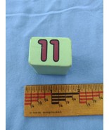 Replacement piece # 11 Melissa &amp; Doug Shape Sorting Clock Green Square - $2.80