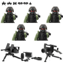 Mlitary Building Blocks Solider Figures Gifts Weapons Machine Guns #F1-J - $475.72 MXN
