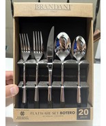 Brandani Botero Hotel Collection Steel 20 Pc Flatware Set. Made In Italy! - $74.25