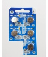 Renata Batteries 357 Silver Oxide 0% Mercury Battery (5 Pack) - $10.52 CAD