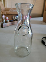 Vintage Clear Carafe Tea Water Wine Whiskey Collectable Decorative 7&quot; - $19.99