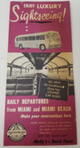 Miami Beach Sightseeing Bus Association Hobbyland Track Willy Davis Tour... - $15.15