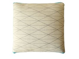 Lavish Touch 100% Cotton Knitted Cushion Cover Tarago Pack of 2 Green - £45.16 GBP