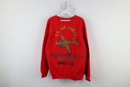 Vtg 80s Womens L US Air Corps China Burma The Hump World War II Sweatshirt USA - $59.35