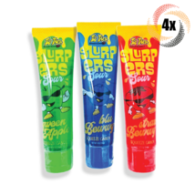 4x Tubes Too Tarts Assorted Fruit Flavors Sour Slurpers Squeeze Candy | 1.05oz - £10.26 GBP