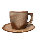 Vintage Frankoma Pottery Plainsman Brown Satin Tea Cup Coffee Mug 5C and... - £11.68 GBP