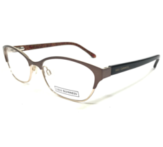 Lulu Guinness Eyeglasses Frames L778 BRN Brown Gold Cat Eye Full Rim 51-15-135 - £44.62 GBP
