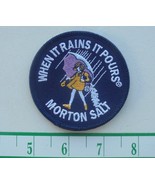 1980&#39;s MORTON SALT CLOTH IRON-ON PATCH NEW/UNUSED APPROX. 3&quot; - £4.48 GBP