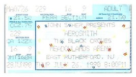 Aerosmith Concert Ticket Stub Juillet 26 1990 East Rutherford Neuf Jersey - £64.58 GBP