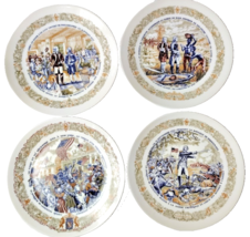 Set 4 D’Arceau Limoges Lafayette Plates Limited Edition French Porcelain... - $29.89