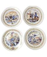 Set 4 D’Arceau Limoges Lafayette Plates Limited Edition French Porcelain 1970s - $29.89