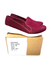 Skechers Arya-Sweet Things Slip On Wedge Loafers- Dark Red, US 5M - £22.45 GBP