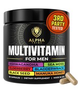 Alpha Tribe Multivitamin for Men with Seamoss Black Seed Oil Ashwagandha... - $385.47 MXN