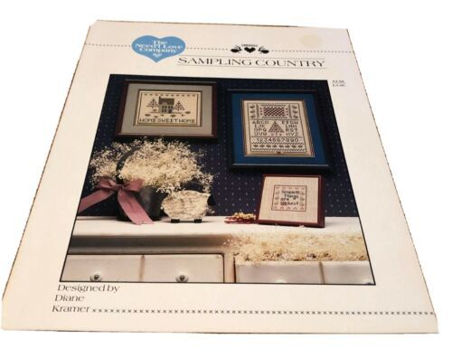 Sampling Country Pamphlet 1985 The need'l love company Cross Stitch Home Sweet - $4.19