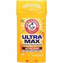 Arm &amp; Hammer Ultramax Active Sport Antiperspirant Deodorant Solid, 2.6oz... - $13.36+