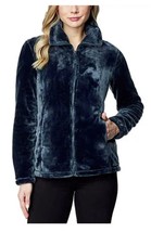 32 Degrees Women&#39;s Plus Size 3X Blue Full Zip Soft Fleece Winter Jacket NWT - $22.49