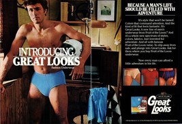 1981 Fruit of the Loom Great Looks FTL Men&#39;s Underwear 2pg Vintage Print Ad Art - £8.47 GBP