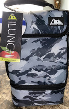 Arctic Zone Thermal Insulated Lunch Bag Expandable Fold Down/Zip Pocket 2 Comp - £10.27 GBP
