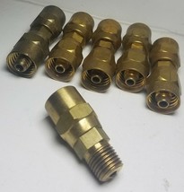 ( 6 pieces )  Schrader Brass Hose Repair Couplings  - $35.00