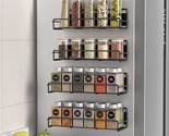4 Pack Magnetic Spice Rack Organizer For Refrigerator And Microwave Oven... - £30.32 GBP