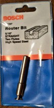 BOSCH 5/16&quot; STRAIGHT TWO FLUTES ROUTER BIT HSS MADE IN USA 85097 NEW IN ... - £7.64 GBP
