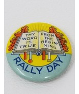 Thy Word is True From the Beginning Goodenough Rally Day Pin Antique - £8.75 GBP