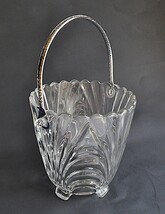 Cambridge Caprice Clear Glass Ice Bucket Hammered Handle VTG Elegant Optic - $346.19 MXN Cambridge Caprice Clear Glass Ice Bucket Hammered Handle VTG Elegant Optic - $346.19 MXN