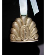 Antique Baby rattle / vintage Cathlolic medal / miraculous medal -  baby... - $75.00