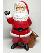 Unique 1973 Duncan Ceramic Waving Santa Christmas Planter Candy Holder V... - $9.98