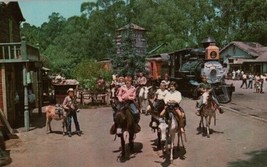 Knotts Berry Farm The Burro Train Ghost Town California Postcard - £3.80 GBP