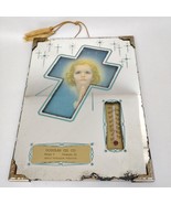 1940s Douglas Oil Vermont Illinois Advertising Thermometer Mirror Wall H... - €84,96 EUR