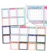 Doodle Typography Undated Yearly 12-Month Calendar | Dry Erase | Calenda... - $33.94 CAD