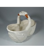 Takahashi San Francisco made in Japan Swans Hugging Double Sided Dish - $8.00