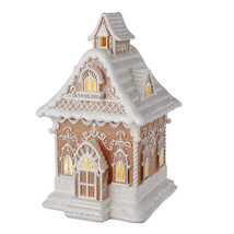 13&quot; Raz Lighted Frosted Icing Gingerbread House Sweets Candy Christmas D... - $201.99
