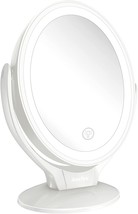 Aesfee Led Lighted Makeup Vanity Mirror Rechargeable,1X/7X Magnification, White - £27.17 GBP