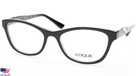NEW Vogue VO 5056 2385 TOP BLACK /DK GREY TRANSPARENT EYEGLASSES 51-17-1... - $43.61
