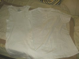 George Tank Style T-Shirt - Size M &amp; Fruit of the Loom White Undershirt ... - $10.78