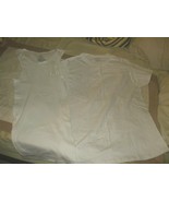 George Tank Style T-Shirt - Size M &amp; Fruit of the Loom White Undershirt ... - £8.61 GBP