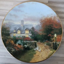 1991 Knowles Open Gate Cottage by Thomas Kinkade 8.5&quot; Collector&#39;s Plate - $20.67