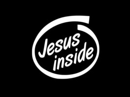 Jesus Inside Christian Proud Vinyl Decal Car Wall Window Sticker CHOOSE SIZE COL - £2.17 GBP+