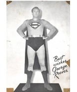 VINTAGE 1955 George Reeves Superman DC Comics Postcard - £154.79 GBP