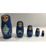 Set 5 Russian Nesting Dolls Stacking Dolls Babushka Matryoshka - £31.61 GBP