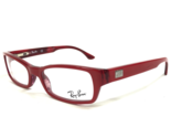 Ray-Ban Gafas Monturas RX5068 2090 Rojo Morado Transparente Mármol Ojo d... - $69.55