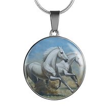 Unique Gifts Store Running Horses - Luxury Necklace - £31.41 GBP
