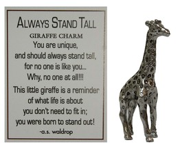 Always Stand Tall Giraffe Charm with Story Card New - £5.34 GBP